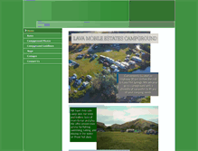 Tablet Screenshot of lavamobileestatescampground.com